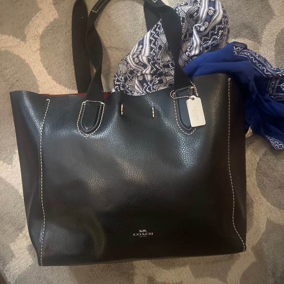 Coach Handbags - Black Leather Coach Derby Bag